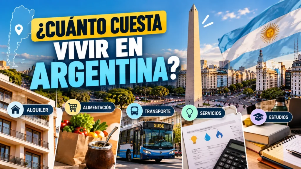 Cuánto cuesta vivir en Argentina: alquiler, alimentación, transporte y servicios