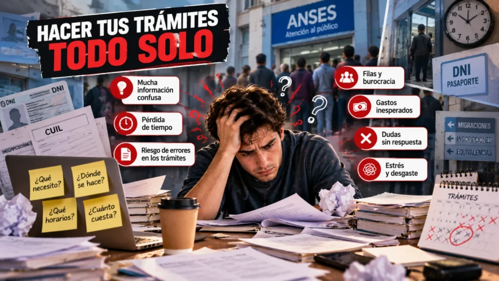 Estudiante abrumado por hacer solo los trámites para estudiar en Argentina